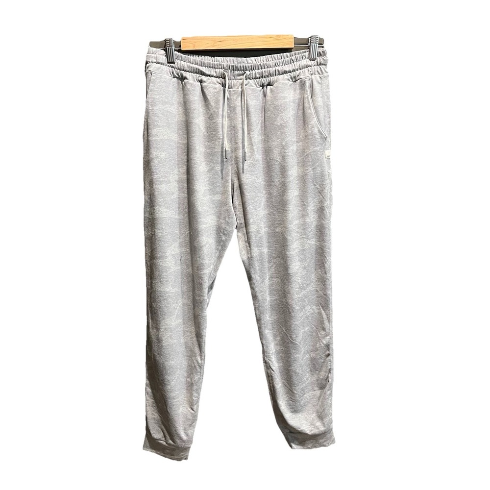 Vuori Light Gray Camo Women's Activewear Performance Jogger Pants‎ Size Medium